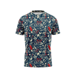 Blue Holly Leaves & Berries Men’s T-Shirt