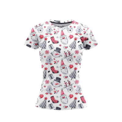 Cartoon Santa Women’s T-Shirt