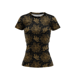 Golden Holly Leaves Women’s T-Shirt