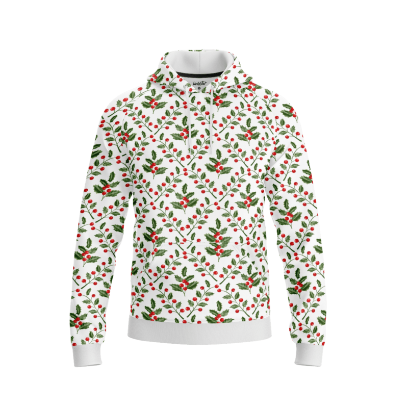 Minimal Mistletoe HoodieFront 30