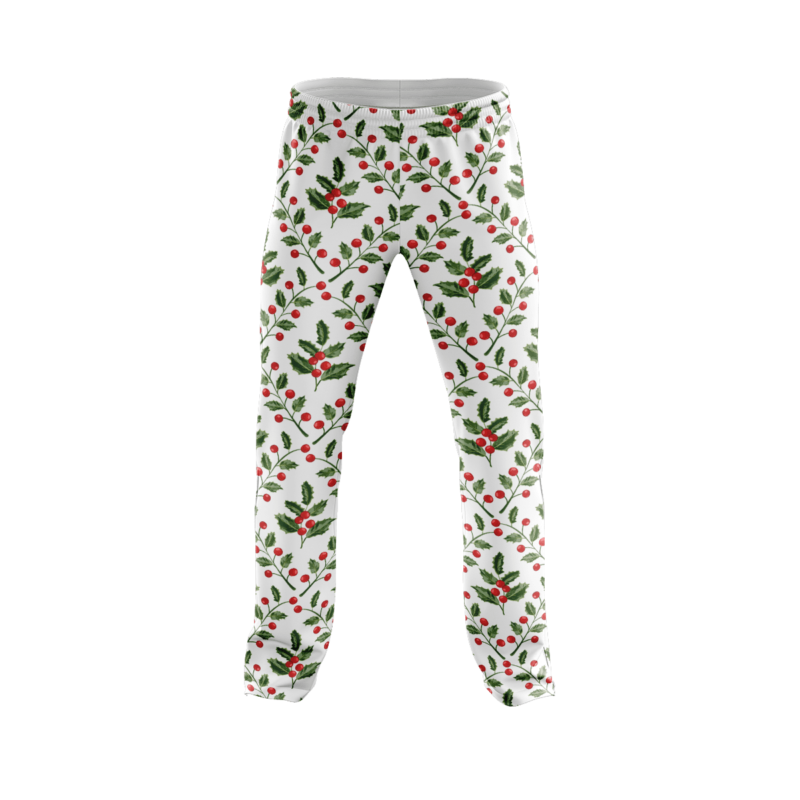 Minimal Mistletoe PajamaPantsFront