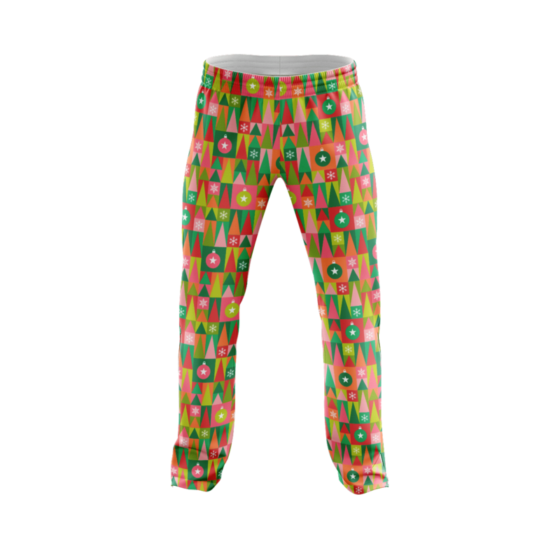 Modern Xmas PajamaPantsFront