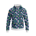 Purple Dino Xmas Hoodie