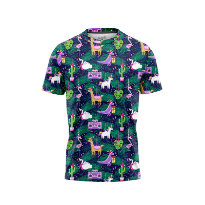 Purple Dino Xmas Men’s T-Shirt