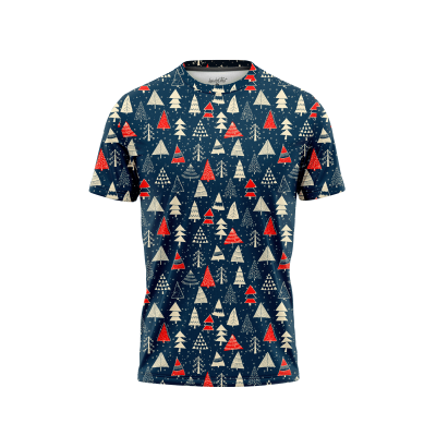 Red & Blue Xmas Trees Men’s T-Shirt