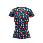 Red & Blue Xmas Trees Women’s T-Shirt