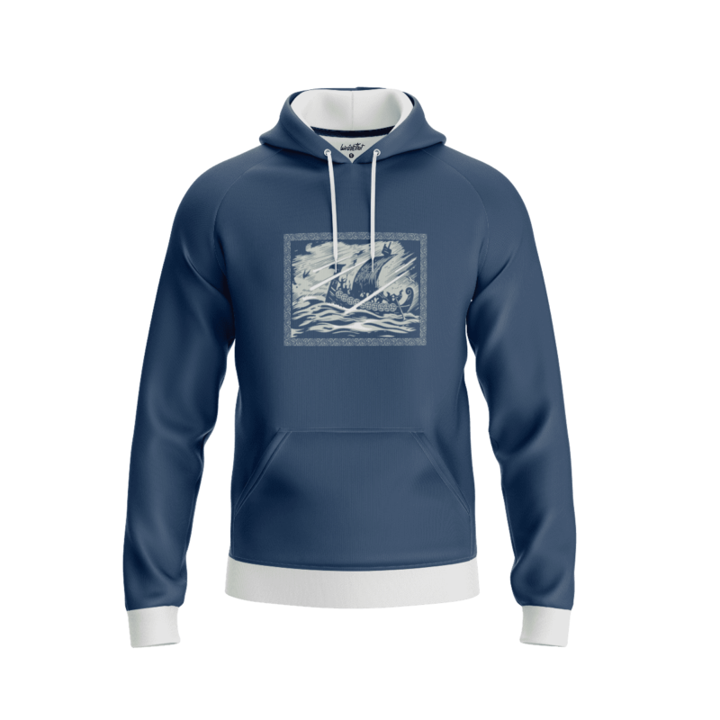 Viking Drakkar Sailing HoodieFront