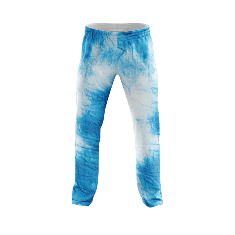 Blue Tie Dye PajamaPantsFront