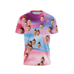 Cute Tie Dye Men’s Face It T-Shirt