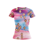 Cute Tie Dye Women’s Face It T-Shirt