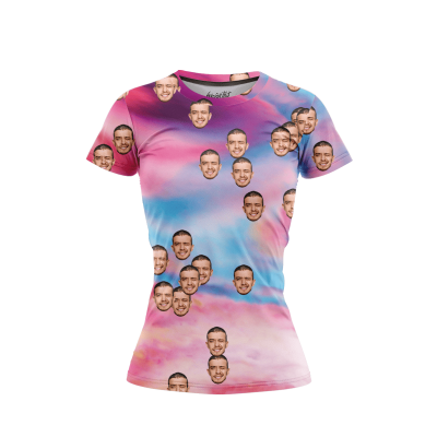 Cute Tie Dye Women’s Face It T-Shirt