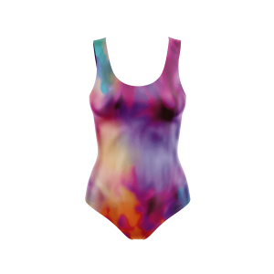 Fire Tie Dye BodysuitFront