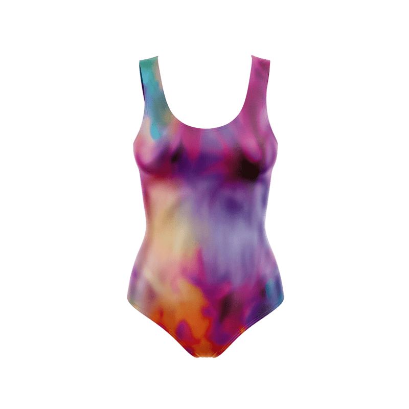 Fire Tie Dye BodysuitFront