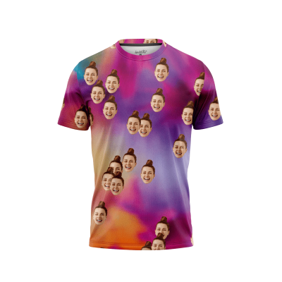 Fire Tie Dye Men’s Face It T-Shirt