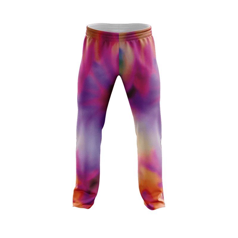 Fire Tie Dye PajamaPantsFront