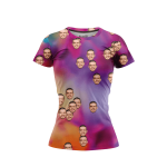 Fire Tie Dye Women’s Face It T-Shirt