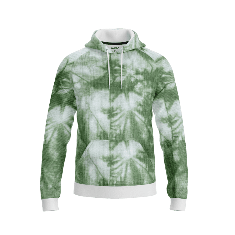 Green Tie Dye HoodieFront