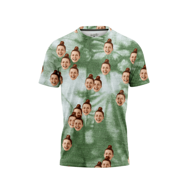 Green Tie Dye MenFront FaceIt