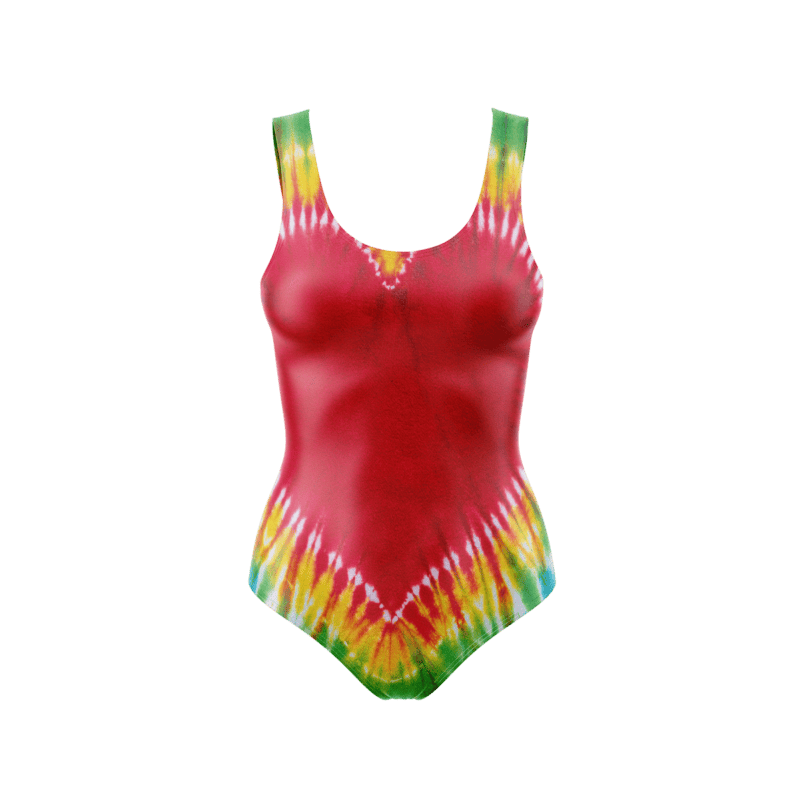 Heart Tie Dye BodysuitFront