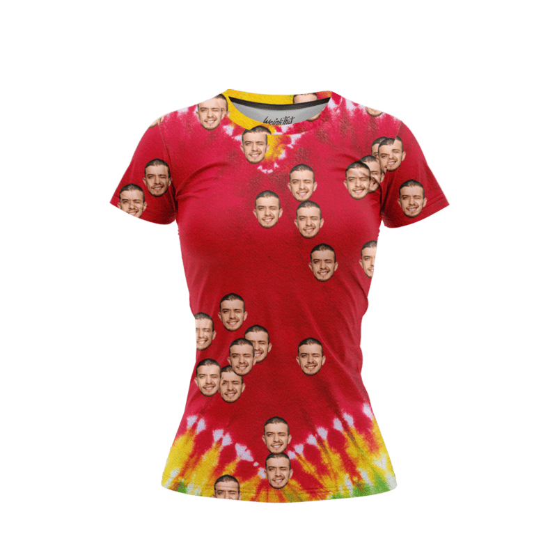 Heart Tie Dye WomenFront FaceIt