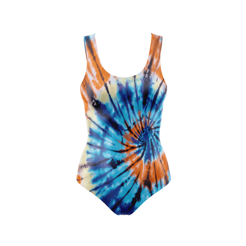 Mardi Gras Tie Dye BodysuitFront