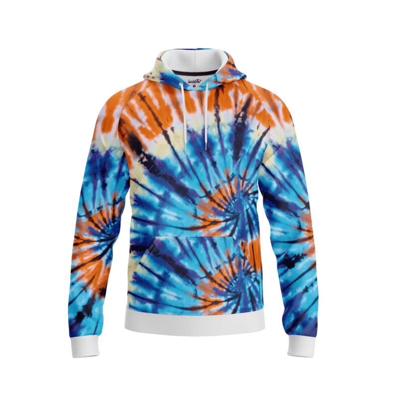 Mardi Gras Tie Dye HoodieFront