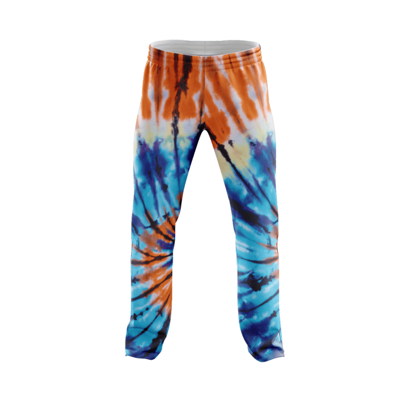 Mardi Gras Tie Dye PajamaPantsFront