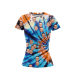 Mardi Gras Tie Dye Women’s Face It T-Shirt