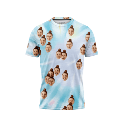 Neon Tie Dye Men’s Face It T-Shirt