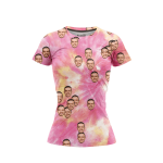 Pastel Tie Dye Women’s Face It T-Shirt