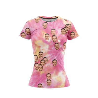 Pastel Tie Dye Women’s Face It T-Shirt