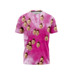 Pink Tie Dye Men’s Face It T-Shirt