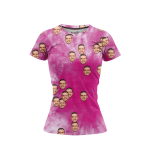 Pink Tie Dye Women’s Face It T-Shirt