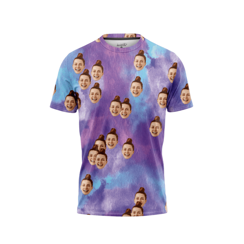 Purple Tie Dye MenFront FaceIt