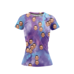 Purple Tie Dye Women’s Face It T-Shirt