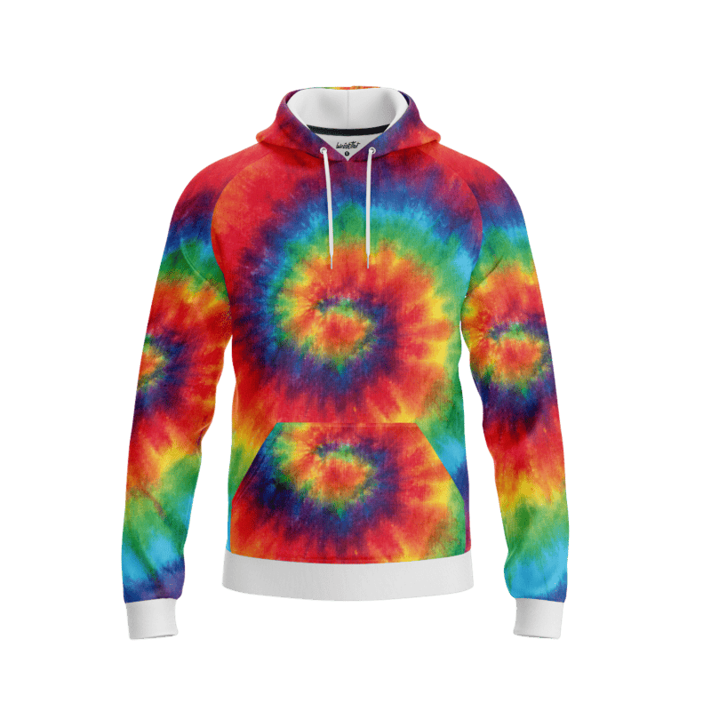 Rainbow Tie Dye HoodieFront