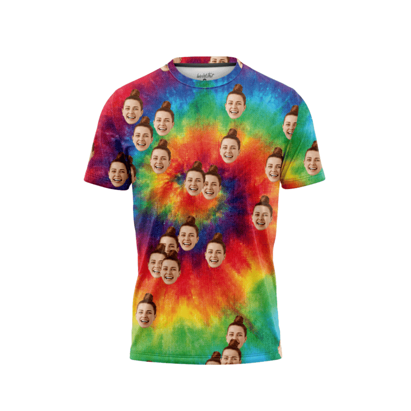 Rainbow Tie Dye MenFront FaceIt