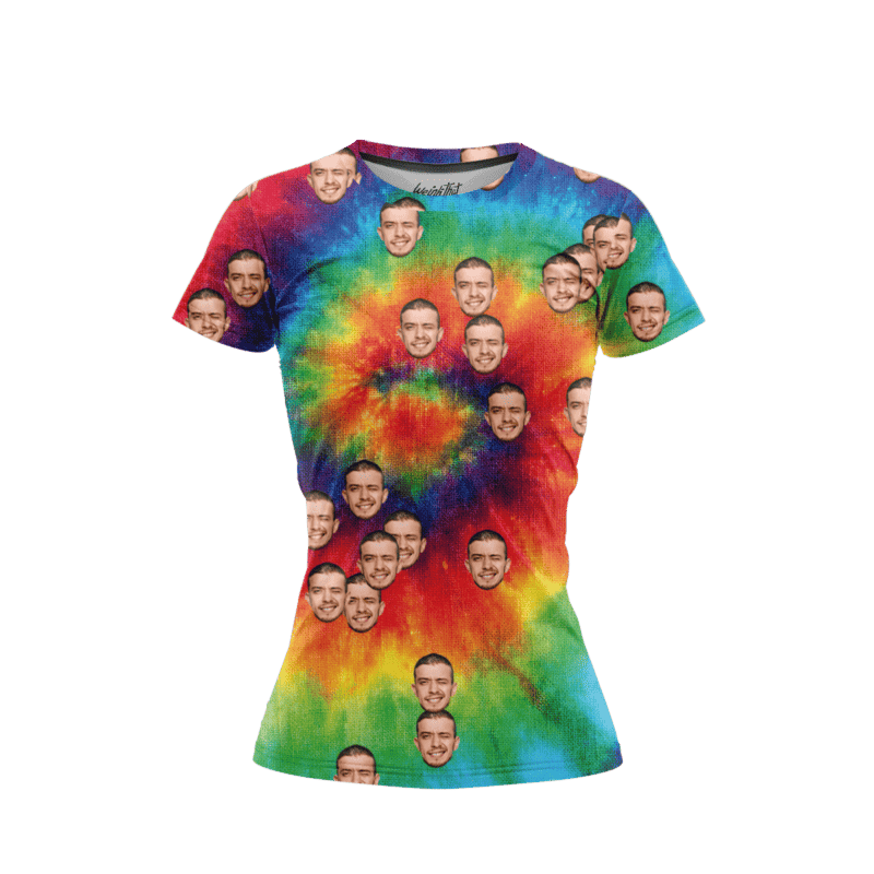 Rainbow Tie Dye WomenFront FaceIt