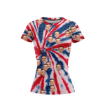 Red Tie Dye Women’s Face It T-Shirt