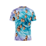 Water Tie Dye Men’s Face It T-Shirt
