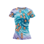 Water Tie Dye Women’s Face It T-Shirt