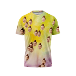 Yellow Tie Dye Men’s Face It T-Shirt