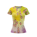 Yellow Tie Dye Women’s Face It T-Shirt