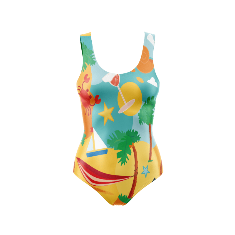 Hawaiian BodysuitFront