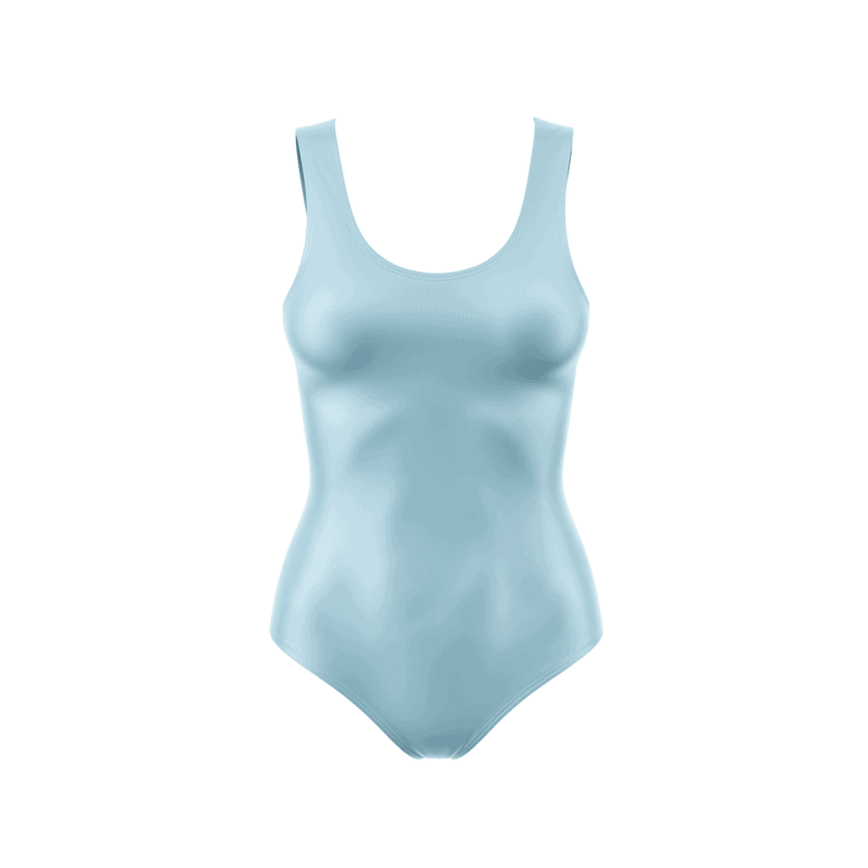 Lightblue BodysuitFront