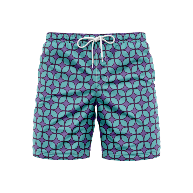 Abstract Geometrics SwimshortsFront