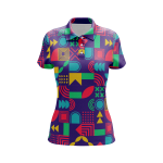 Angular Abstractions Women’s Polo Shirt