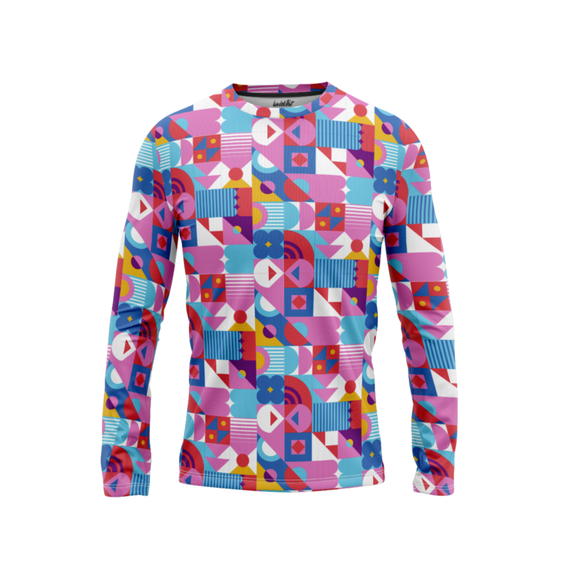 Geometric Chromatics LongSleeveMenFront