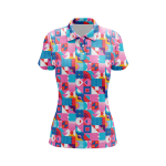 Geometric Chromatics Women’s Polo Shirt