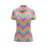 Geometric Convergence Women’s Polo Shirt
